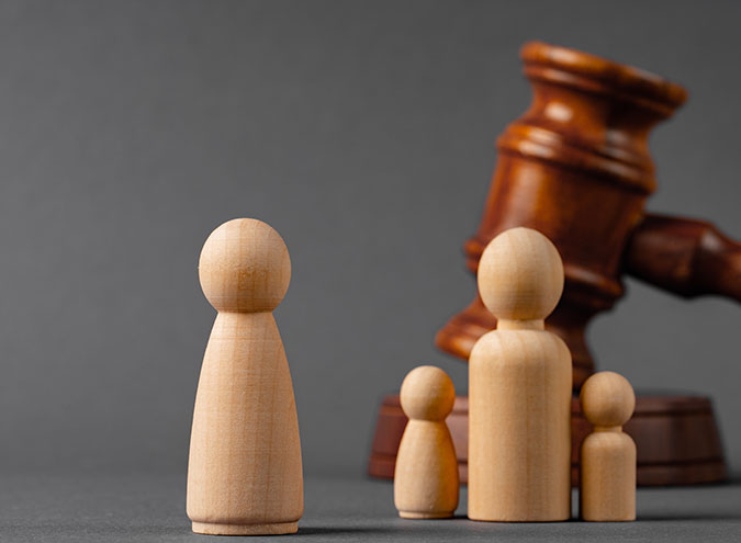 wooden figurines for civil litigation